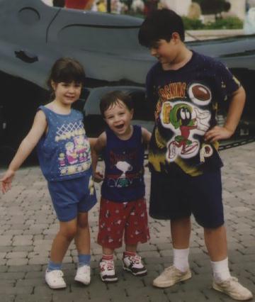 The kids at Six Flags in Chicago, July 1995